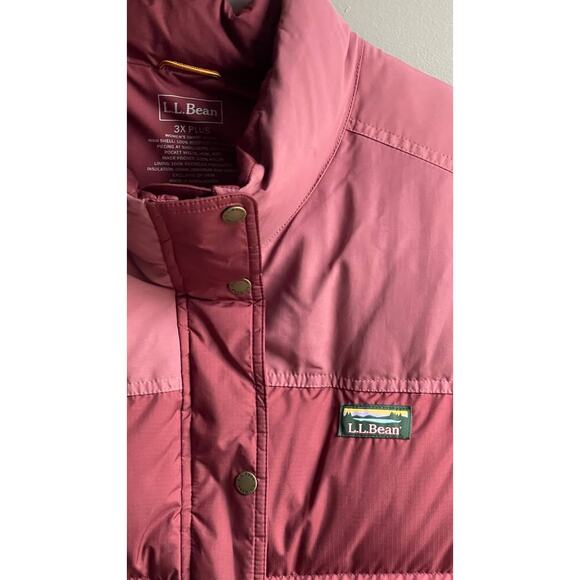 L.L Bean Women's Mountain Classic Down Vest Colorblock 3X Plus Gorpcore Hiking - Picture 13 of 13